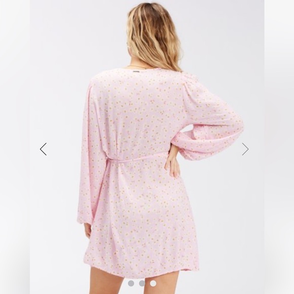 Billabong Spring Romance Mini Wrap Dress - Picture 2 of 11